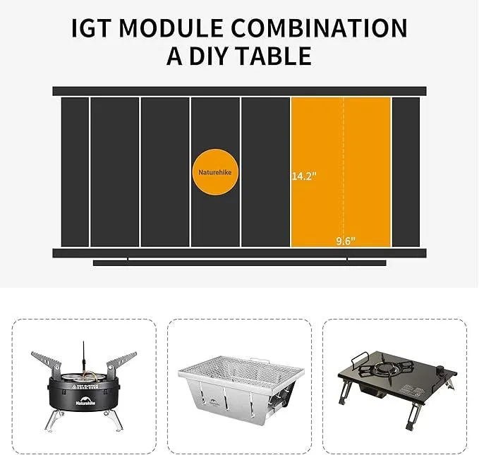 Convenient camping table